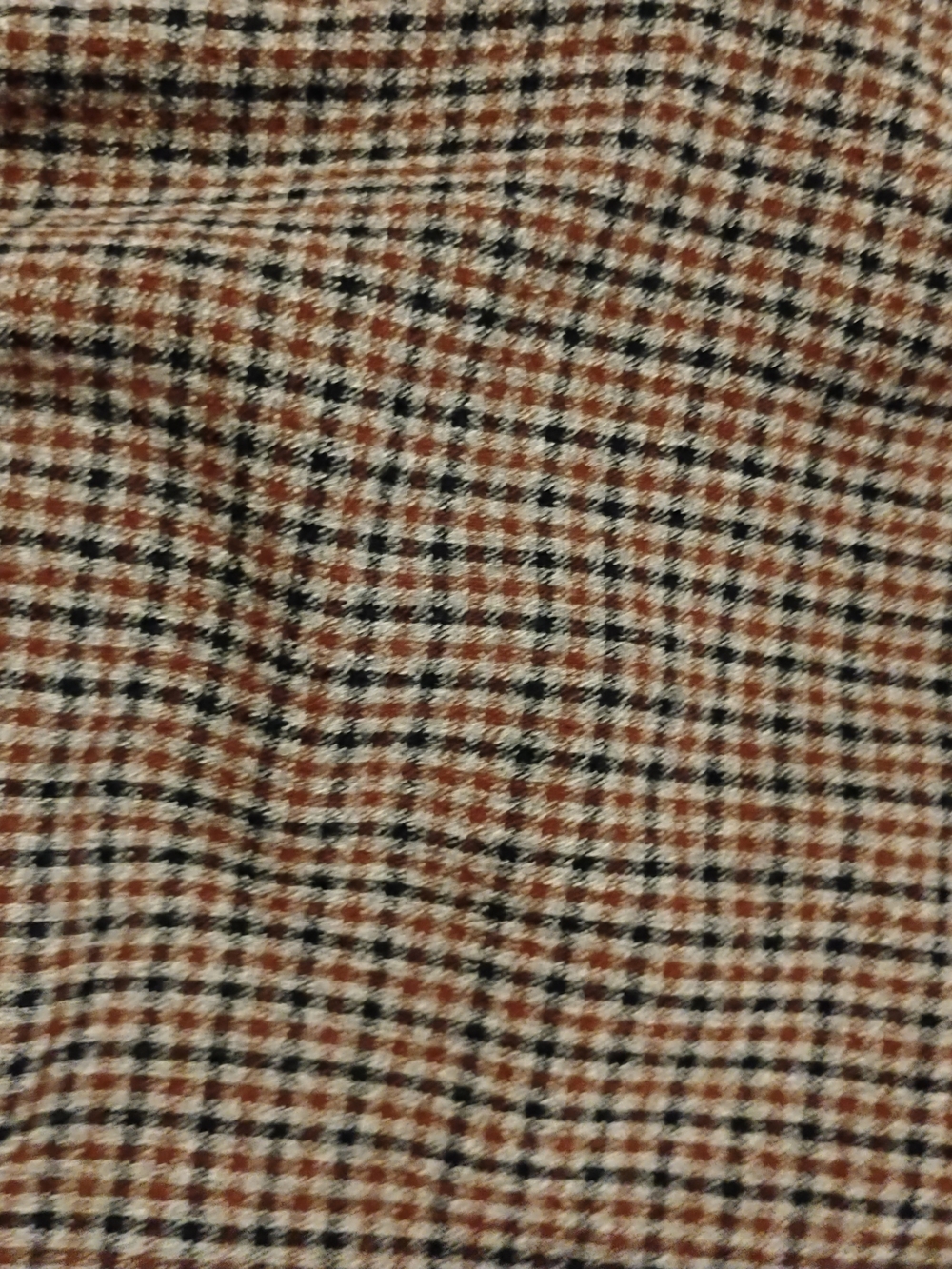 Express Plaid Drawstring High-Rise Trousers - Brown/Beige 18 inches wide - Picture 3 of 8